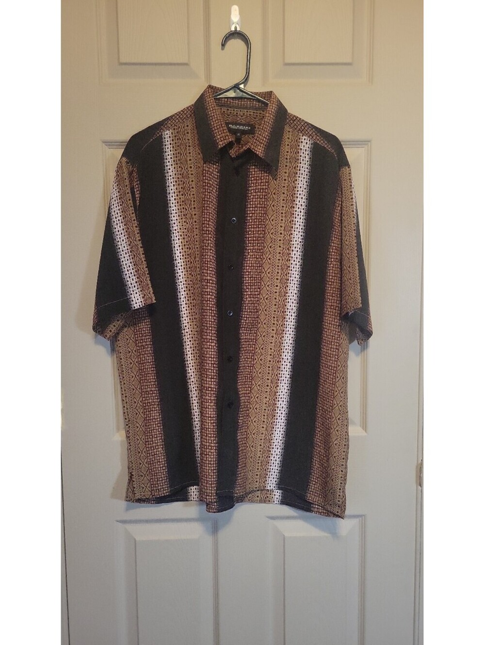 Bassiri Limited Collection Men's Short Sleeve Button-Up Shirt Medium